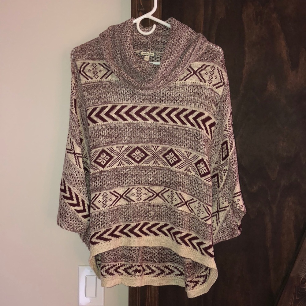 Turtleneck Poncho